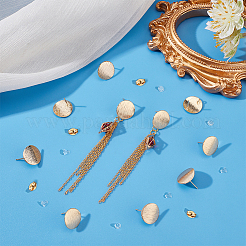 24Pcs Brass Ear Stud Findings&nbsp;KK-UN0002-83