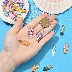 30Pcs 15 Styles Alloy Enamel Pendants&nbsp;ENAM-YW0009-08