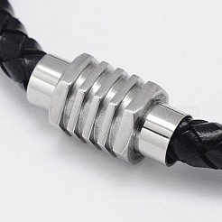 Braided Leather Cord Bracelets&nbsp;BJEW-I199-08