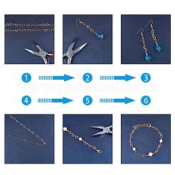 Rack Plating Brass Handmade Chains&nbsp;CHC-G001-01G-A-NR