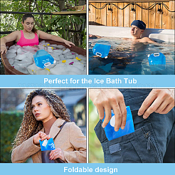 4Pcs 2 Styles Plastic Outdoor Water Bag&nbsp;AJEW-CN0002-71