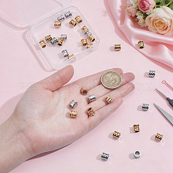 40Pcs 2 Colors 201 Stainless Steel European Styles Beads&nbsp;STAS-NB0002-79