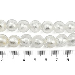 Handmade Silver Foil Glass Beads Strands&nbsp;FOIL-F002-01F