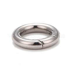 Non-Tarnish 304 Stainless Steel Spring Gate Rings&nbsp;STAS-M296-01P-C