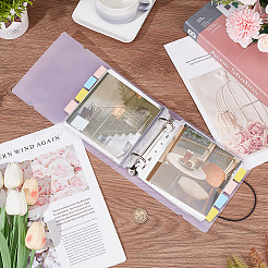 Square PVC Loose Leaf Binder Postcard Phote Album with 50 Pockets Transparent Sleeve Protectors Sets&nbsp;DIY-CP0008-01