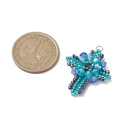 Glass Seed Beads Pendants&nbsp;PALLOY-MZ00223