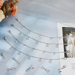 10Pcs 4 Styles Alloy Rhinestone Chain Boot Strap Chains&nbsp;AJEW-CP0006-49