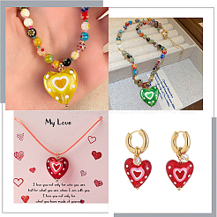 16Pcs Handmade Lampwork Beads Strands&nbsp;LAMP-LT0001-12