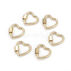 Brass Screw Carabiner Lock Charms&nbsp;KK-T047-04