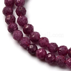 Natural Ruby Beads Strands&nbsp;G-A276-C10-4mm