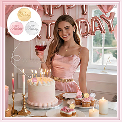 48Pcs Acrylic Cake Toppers&nbsp;AJEW-FG0006-05B