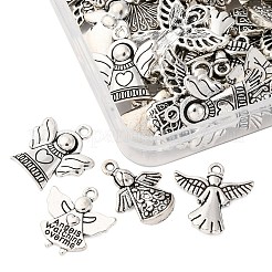 48Pcs 8 Styles Tibetan Style Alloy Pendants&nbsp;TIBE-FP0001-11