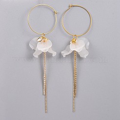Brass Wine Glass Charm Rings Hoop Earrings&nbsp;X-EJEW-JE03201
