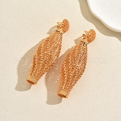 Vintage Filigree Mesh Lantern Alloy Stud Earrings&nbsp;OB4843