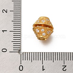 925 Sterling Silver Micro Pave Clear Cubic Zirconia Screw Clasps&nbsp;STER-M018-07G