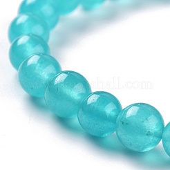 Dyed Natural Jade Beads Stretch Bracelets&nbsp;BJEW-G633-B-04