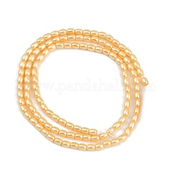 Electroplated Shell Pearl Beads Strands&nbsp;BSHE-H113-06A-09