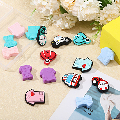 16Pcs 16 Styles Medical Theme Food Grade Eco-Friendly Silicone Focal Beads&nbsp;SIL-CA0003-31