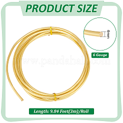 Round Brass Wires&nbsp;CWIR-WH0007-17E-G