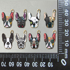 35Pcs 7 Styles Rack Plating Alloy Enamel Pendants&nbsp;ENAM-CJ0003-62