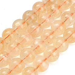 Natural Citrine Beads Strands&nbsp;GG-CBACB71-03-10mm