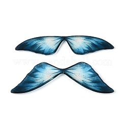 2Pcs Transparent Epoxy Resin Butterfly Wings Cabochons&nbsp;RESI-N045-07