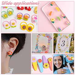 60Pcs 15 Styles Opaque Resin Cabochons&nbsp;RESI-HY0001-03