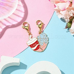 Alloy Enamel Split Pendant Decorations&nbsp;HJEW-JM02818