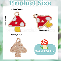 120Pcs Autumn Theme Alloy Enamel Charms&nbsp;ENAM-SC0005-86