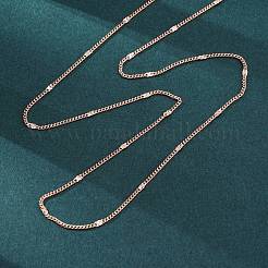Brass Curb Chains Necklaces for Women&nbsp;NJEW-D302-06RG