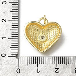 Brass Micro Pave Cubic Zirconia Pendants&nbsp;KK-C090-17G