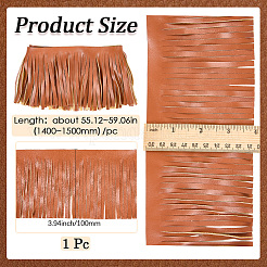 Imitation PU Leather Lace Trims&nbsp;OCOR-WH20008-08A
