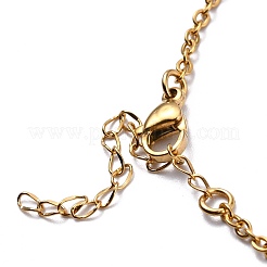304 Stainless Steel Pendant Necklaces&nbsp;NJEW-H210-D-G