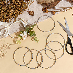 10Pcs Iron Ring for DIY Woven Net/Web with Feather&nbsp;IFIN-SP0001-56B-P