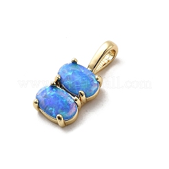 Synthetic Opal Pendants&nbsp;KK-H089-27G-02