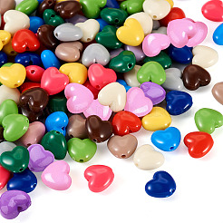 130Pcs 13 Colors Opaque Acrylic Beads&nbsp;OACR-TA0001-37