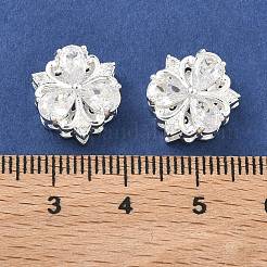 Brass Micro Pave Cubic Zirconia Multi-Strands Links&nbsp;KK-B172-01S-01