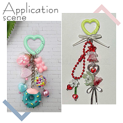 20Pcs Baking Paint Zinc Alloy Spring Gate Rings&nbsp;FIND-SC0022-20