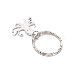 Ocean Theme 304 Stainless Steel Keychains&nbsp;KEYC-JKC01213-03