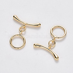 Brass Toggle Clasps&nbsp;X-KK-T049-063G-NF