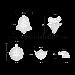 5Pcs 5 Style Pendant Silicone Molds&nbsp;DIY-LS0003-61