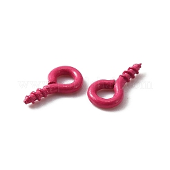 Stoving Varnish 100Pcs Iron Screw Eye Pin Peg Bails&nbsp;FIND-WH0036-29E