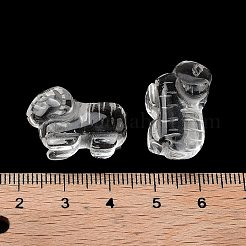 Natural Quartz Crystal Carved Half Hole Beads&nbsp;G-K367-02F