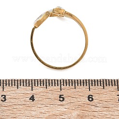 304 Stainless Steel Pave Cubic Zirconia Cuff Open Rings for Women&nbsp;CU-CBAD24F-02A-G