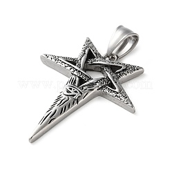 304 Stainless Steel Pendants&nbsp;STAS-M113-03AS
