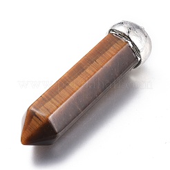 Natural Mixed Gemstone Pointed Big Pendants&nbsp;G-F689-03-P