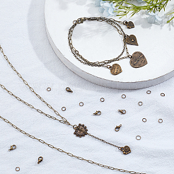 DIY Paperclip Chain Jewelry Making Kits&nbsp;DIY-SC0014-49AB