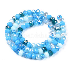 Electroplate Glass Beads Strands&nbsp;EGLA-N002-12E