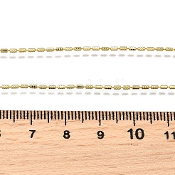 1MM Brass Column Link Chain Necklaces&nbsp;NJEW-M108-14G