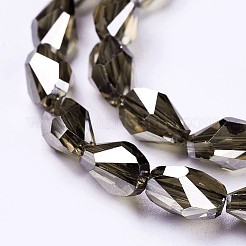 Electroplate Glass Beads Strands&nbsp;EGLA-F147-PL01-A